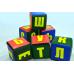 Мягкие кубики Буквы в чемодане